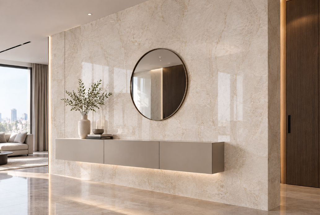 Кварцевый агломерат Silestone для стен: свойства, дизайн и особенности применения